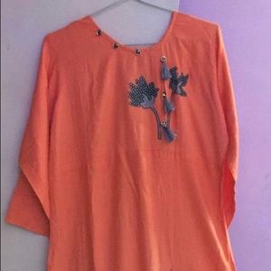 Heavy rayon party wear long kurti